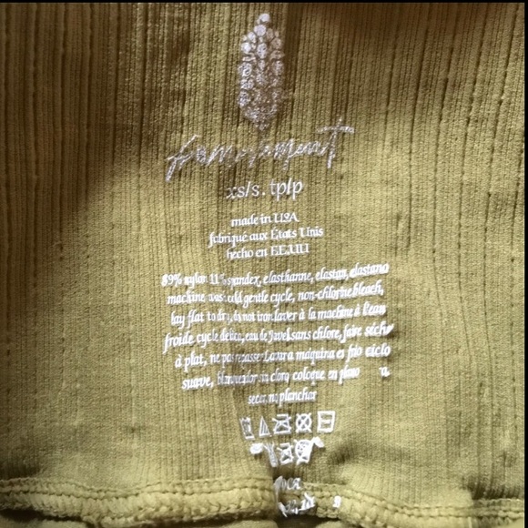 NWOT free people Good Karma Flare Leggings In Military Green Size XS/S MSRP$98 - Picture 11 of 11